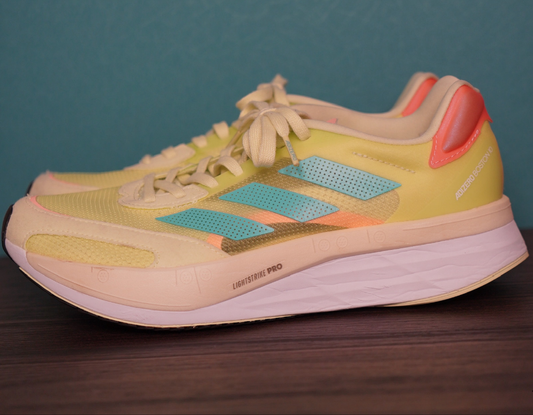 Adidas Adizero Boston 10 Women’s Running Shoes | Neon Performance Trainer | Size 9