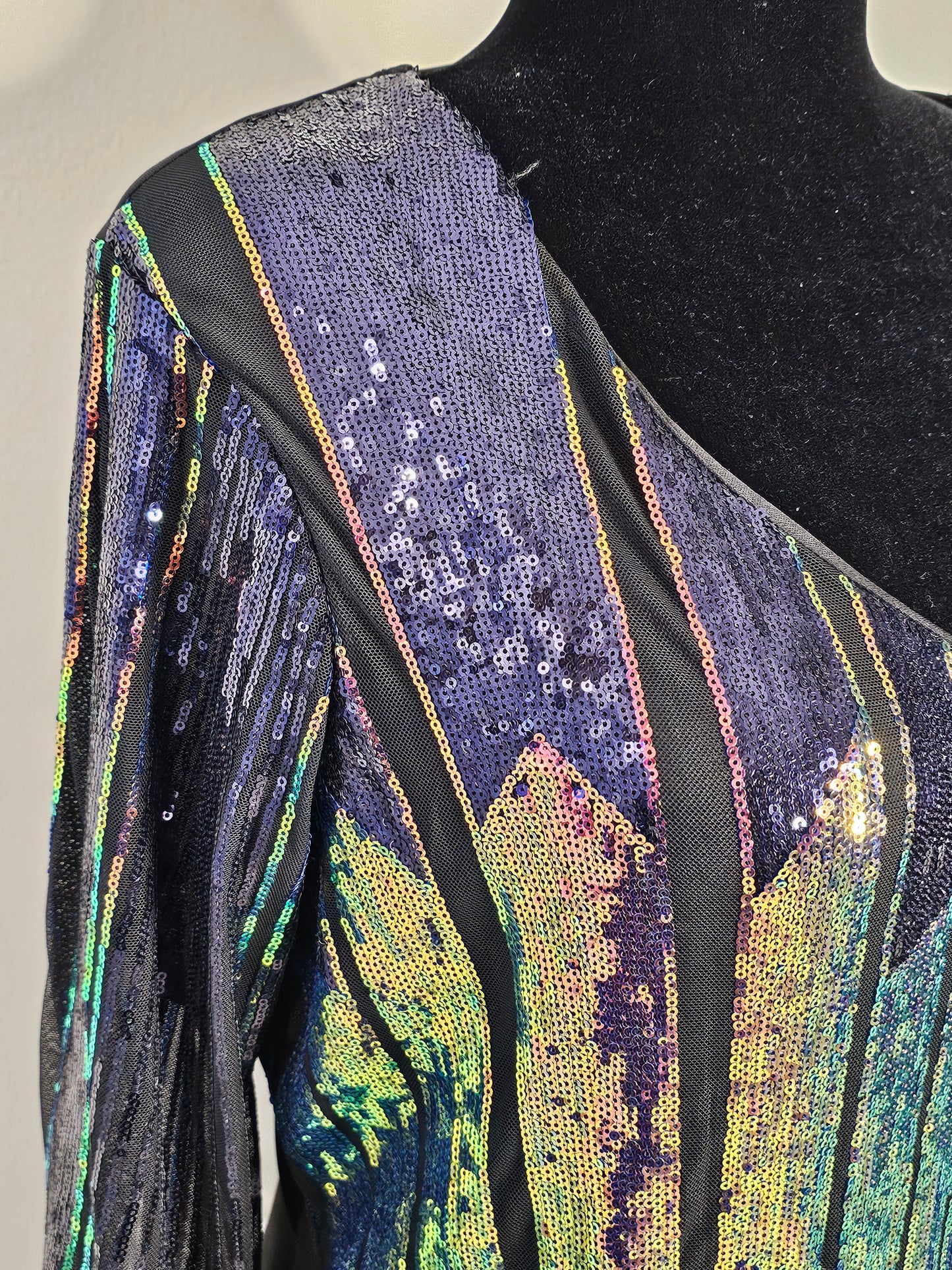 Ashley Stewart Sequin V-Neck Midi Dress |Size 14/16 XLarge