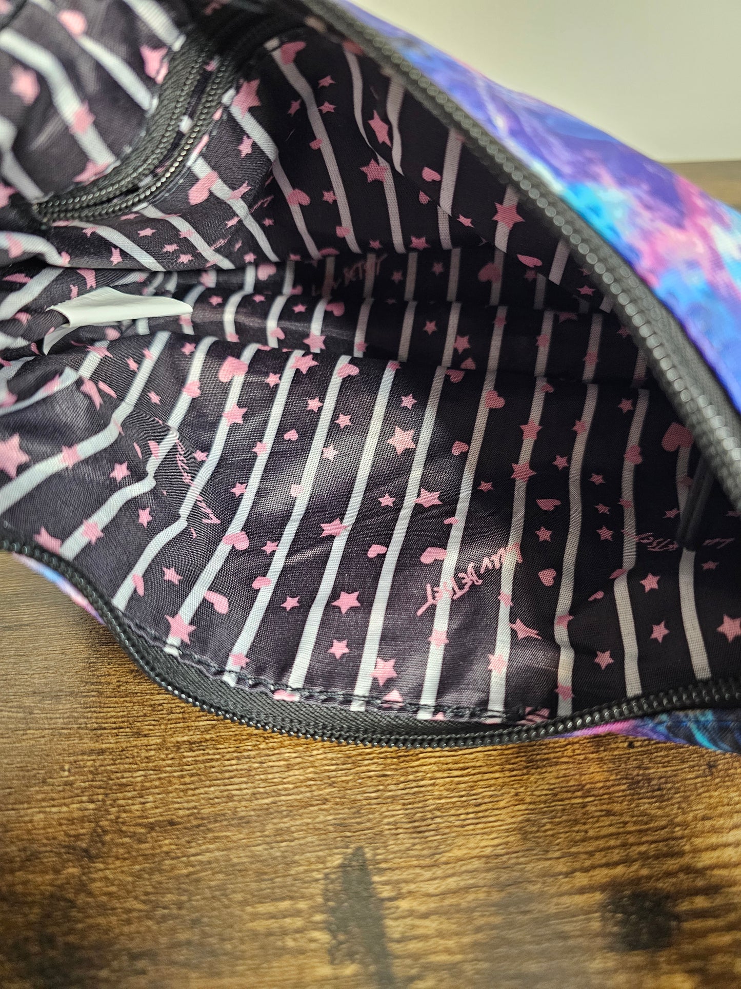 Betsey Johnson Galactica Print Shoulder Bag with Matching Mini Pouch