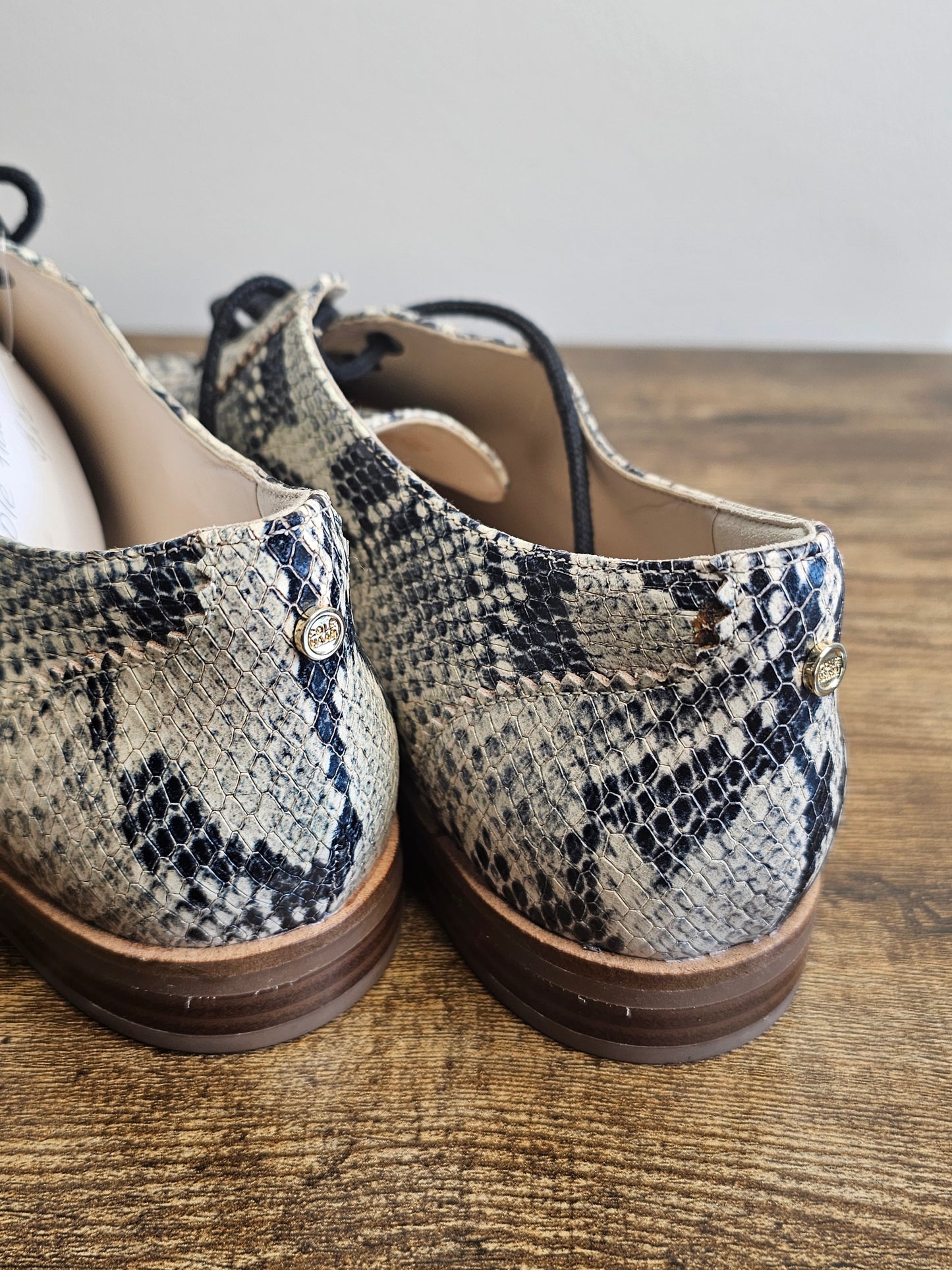 Cole Haan GOTO Snakeskin Print Oxford Shoes | Size 7.5